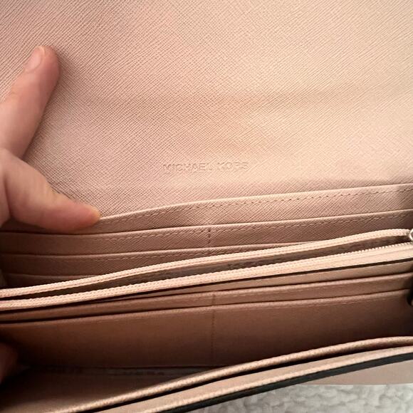 Michael kors jet set travel leather wallet nude pink - Picture 4 of 6